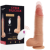 Fallo realistico vibrante e spingente in silicone da 20,9 cm (Con ventosa e telecomando) MASTER HUCK - CYBER SILICOCK - immagine 5