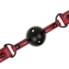 Ball Gag in pelle vegana a sfera traspirante FETISH SUBMISSIVE - immagine 3