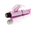 VIBRADOR C/ESTIMULADOR ROSA REGULABLE - immagine 2