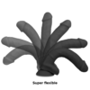 COCK MILLER - IMBRACATURA + COCKSIL ARTICOLABILE DENSIT SILICONE NERO 24 CM - immagine 5