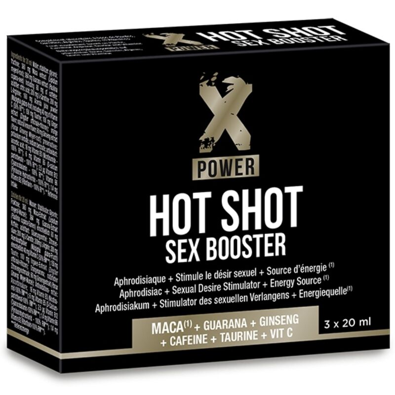 X POWER – HOT SHOT SEX BOOSTER AUMENTA LA LIBIDO 3 X 20 ML