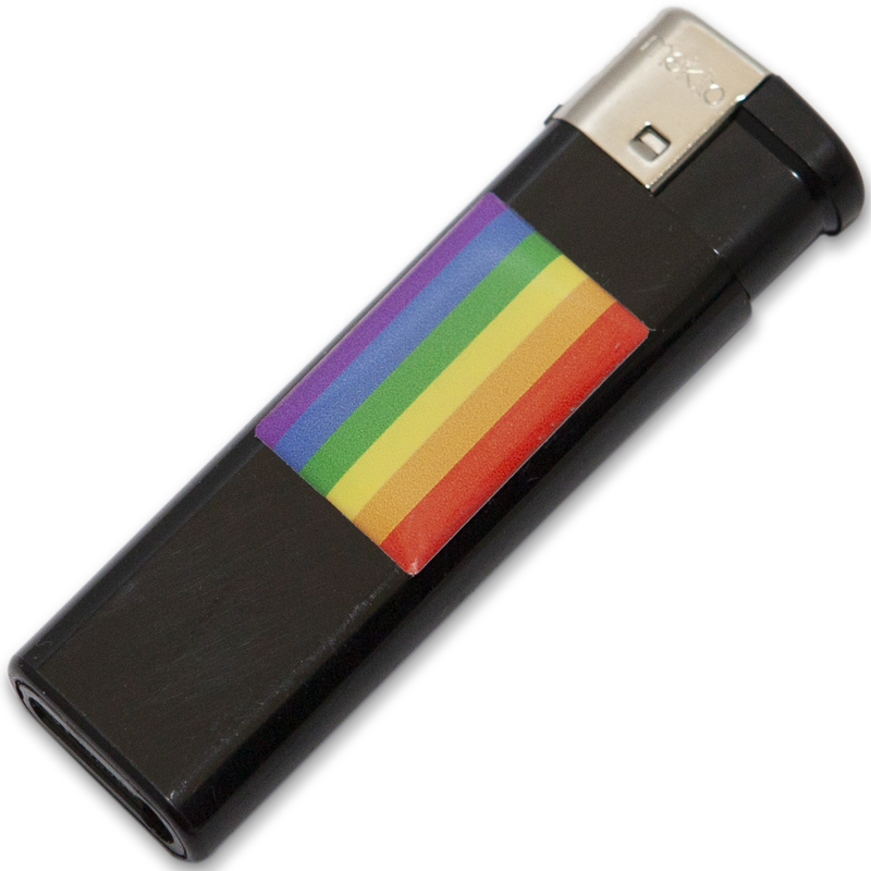 PRIDE – ACCENDINO NERO CON BANDIERA LGBT