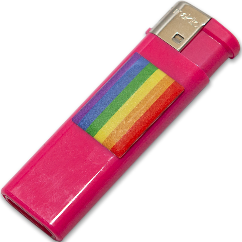 PRIDE – FUCSIA CHIARO CON BANDIERA LGBT