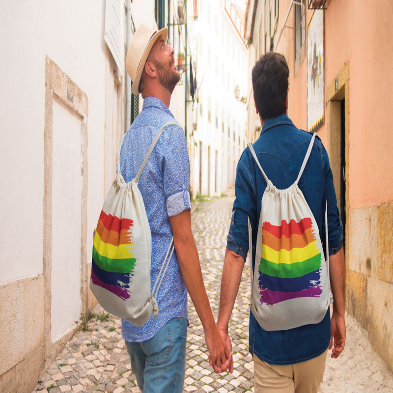 PRIDE – ZAINO CON BANDIERA LGBT IN COTONE