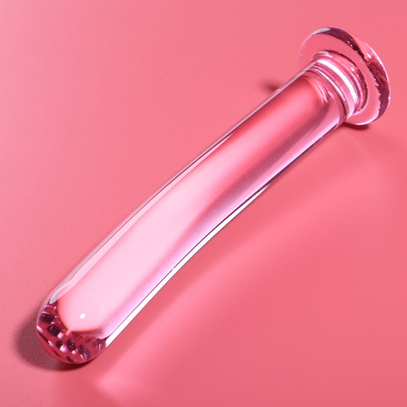 Dildo in vetro rosa borosilicato ‘Modello 08’ Nebula Series by IBIZA