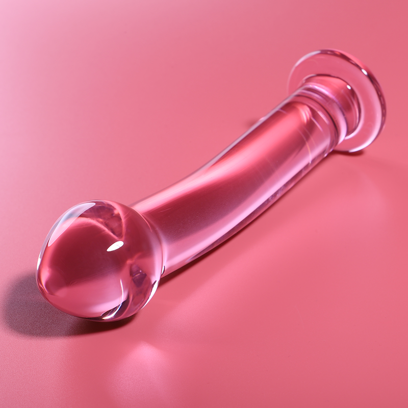 Dildo in vetro rosa borosilicato ‘Modello 11’ Nebula Series by IBIZA