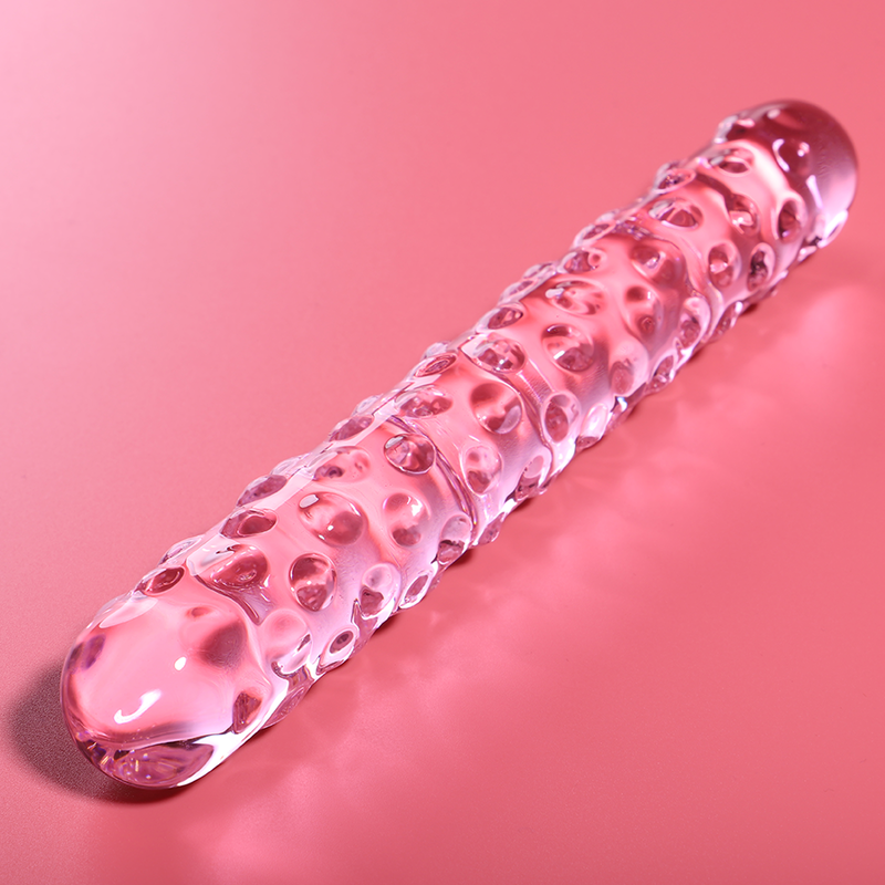 Dildo in vetro rosa borosilicato ‘Modello 15’ Nebula Series by IBIZA