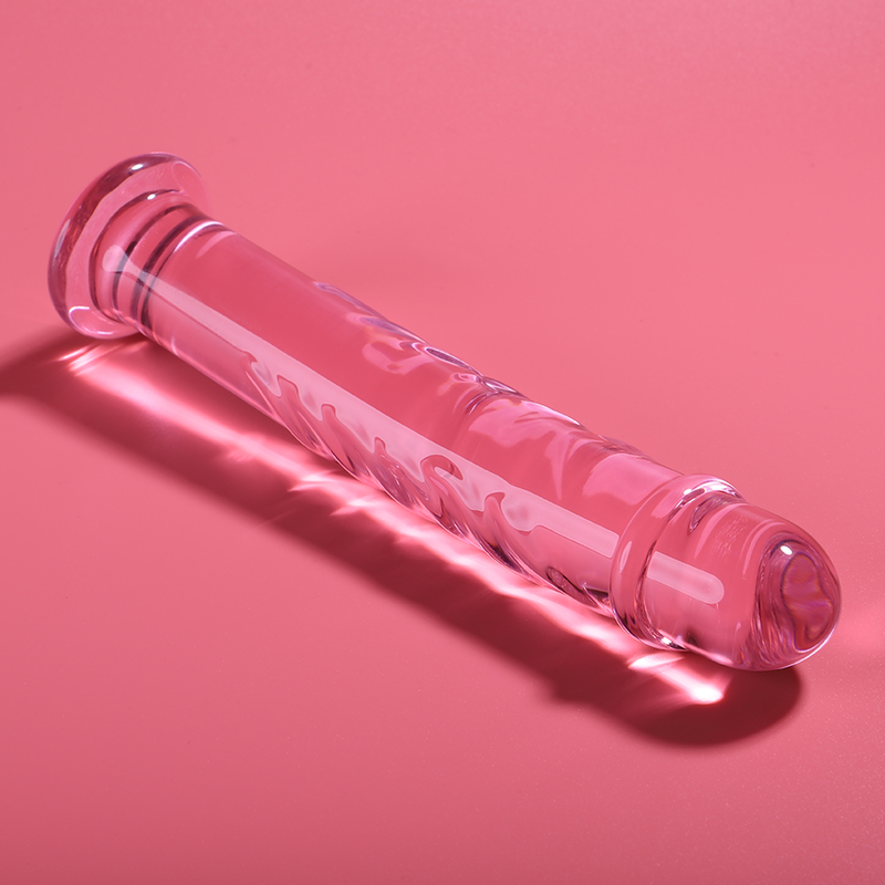 Dildo in vetro rosa borosilicato ‘Modello 16’ Nebula Series by IBIZA