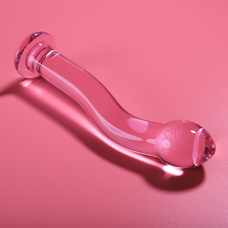 Dildo in vetro rosa borosilicato ‘Modello 18’ Nebula Series by IBIZA