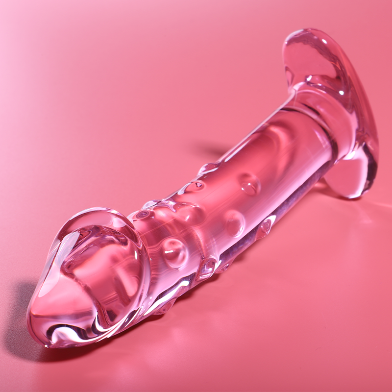 Dildo in vetro rosa borosilicato ‘Modello 19’ Nebula Series by IBIZA