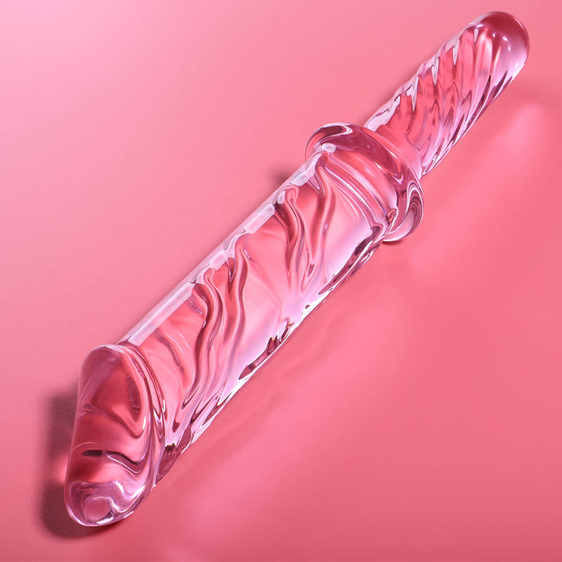 Dildo in vetro rosa borosilicato ‘Modello 24’ Nebula Series by IBIZA