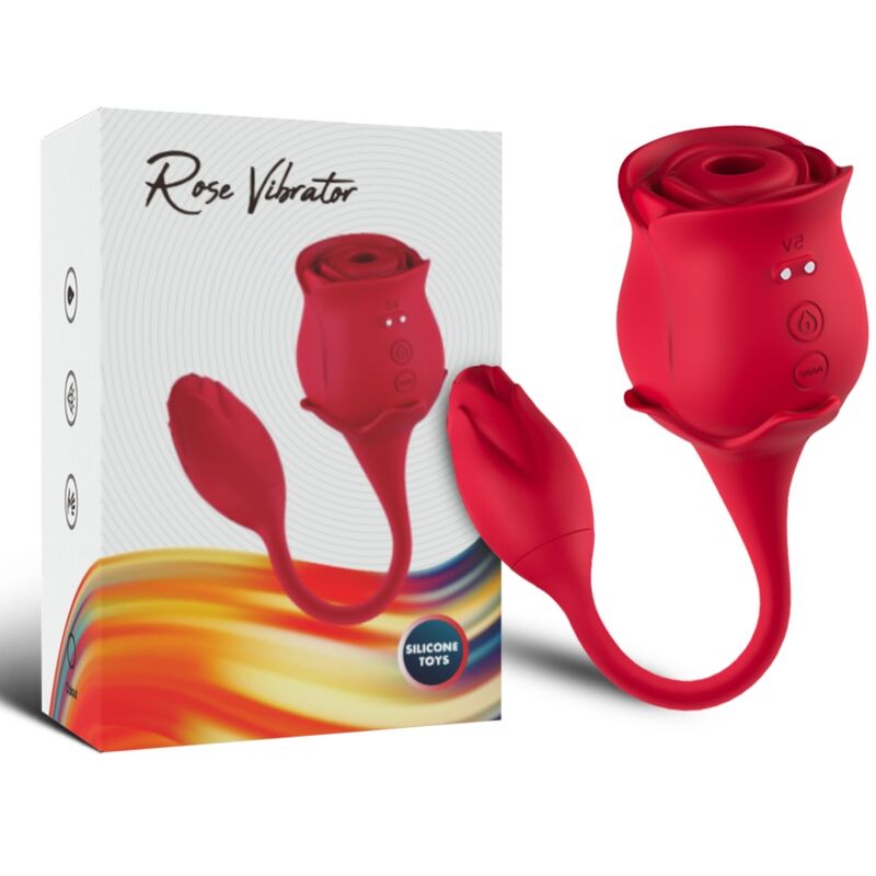 ARMONY – LECCATURA VIBRANTE DEL CLITORIDE ROSA E VIBRATORE ROSSO