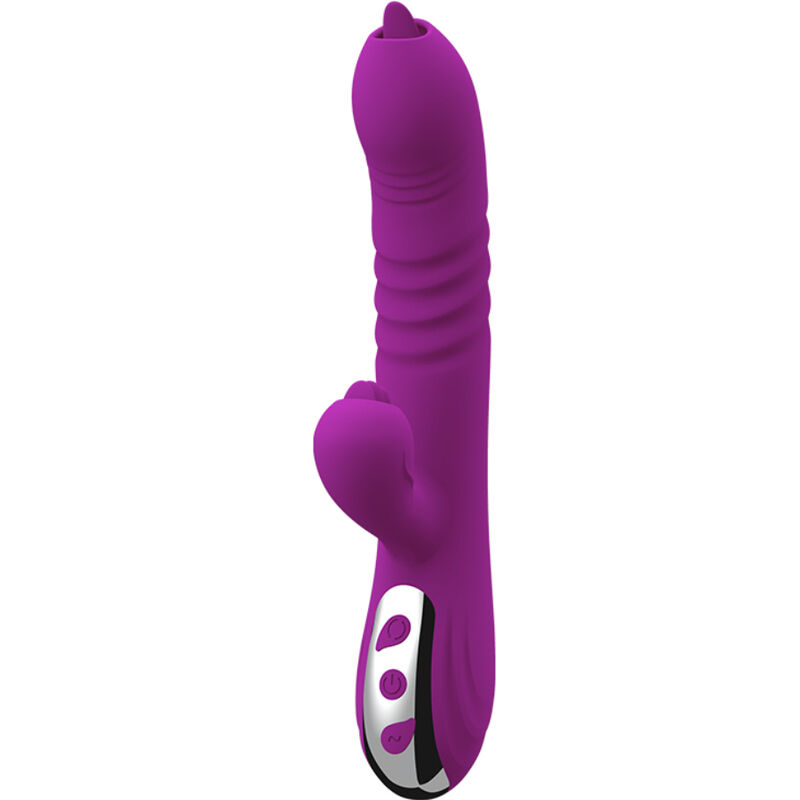 ARMONY – FAIRY VIBRATORE MULTIFUNZIONE DOPPIA LINGUA VIOLA EFFETTO CALORE