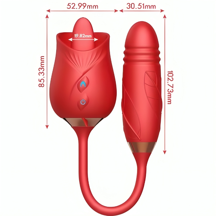 ARMONY – VIBRATORE DI FIORI DELIZIOSI E SPINTA CON LINGUA ROSSA