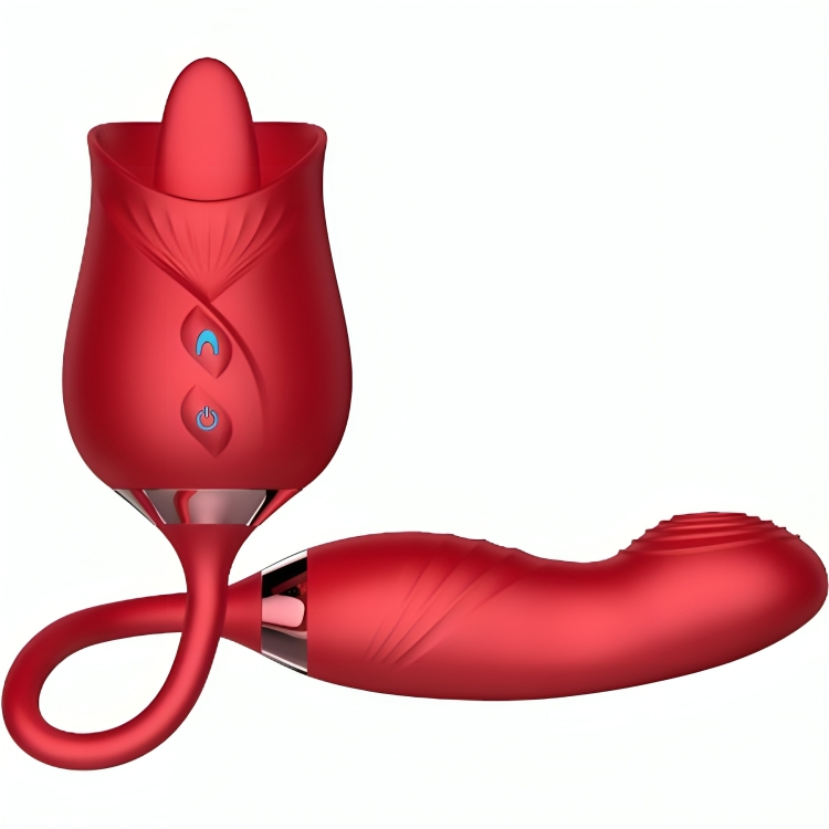 Vibratore vaginale con lingua vibrante per il clitoride ‘Delight Flower’ ARMONY