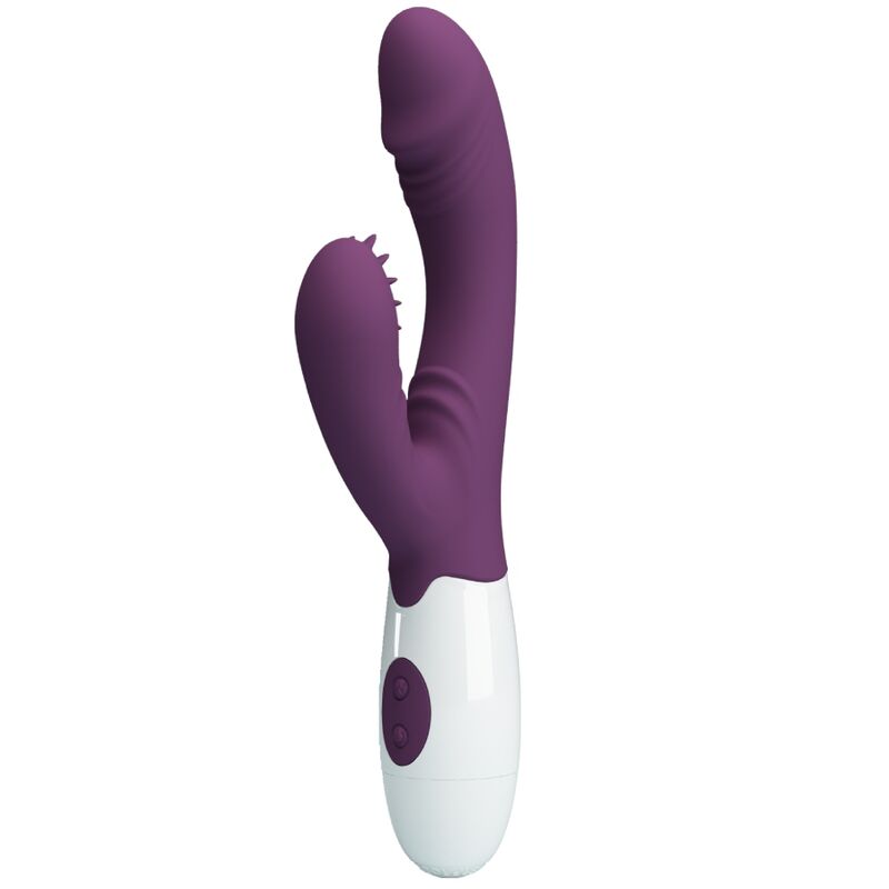 PRETTY LOVE – BUTTERFLY KISS VIBRATORE RABBIT E STIMOLATORE PUNTO G VIOLA