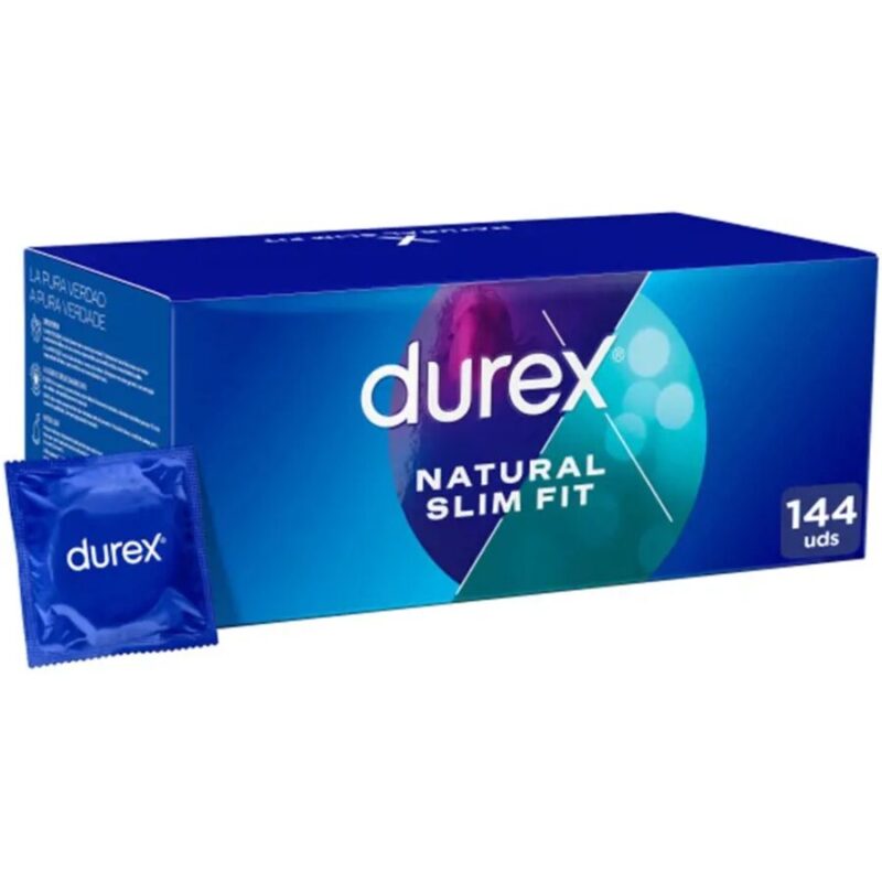 144 Preservativi stretti Durex Natural Slim Fit