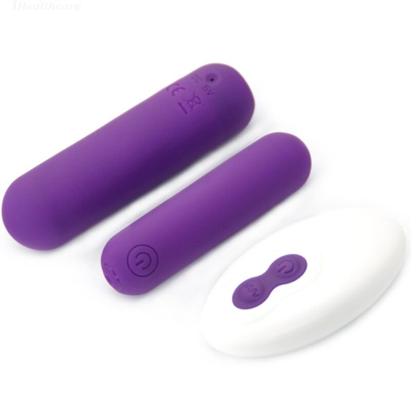 Proiettile vibrante in silicone viola con telecomando SPLASH JOLINE ARMONY