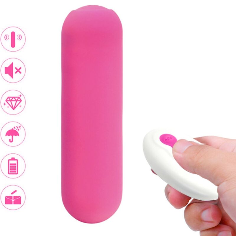 Proiettile vibrante in silicone rosa con telecomando SPLASH JOIE ARMONY