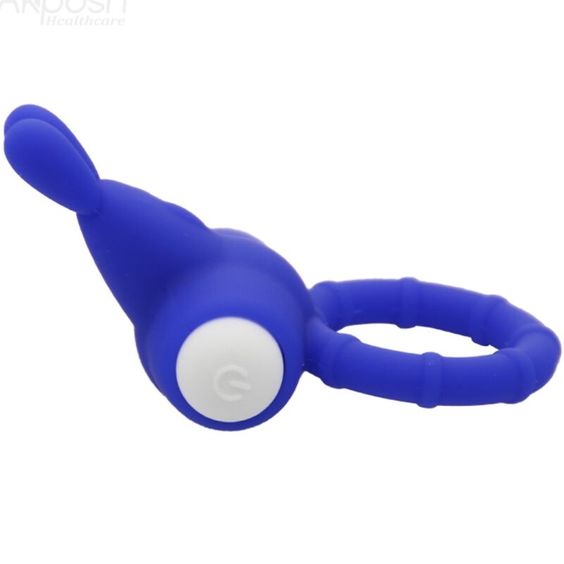 Anello vibrante per pene in silicone Blu MS BUNNY ARMONY