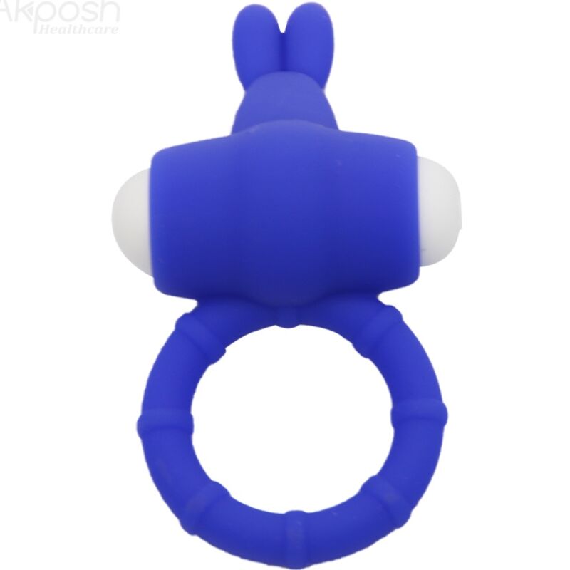 Anello vibrante per pene in silicone Blu MS BUNNY ARMONY