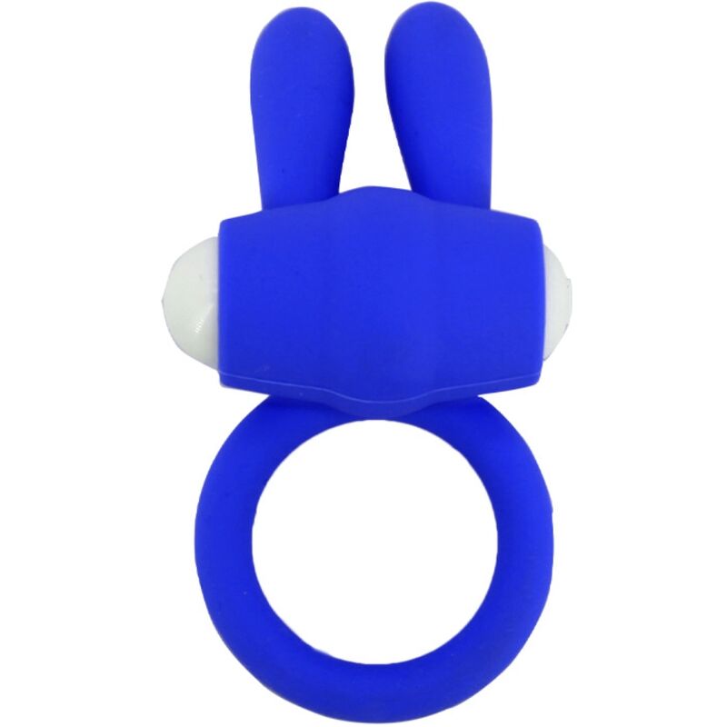 Anello vibrante per pene in silicone Blu MR BUNNY ARMONY