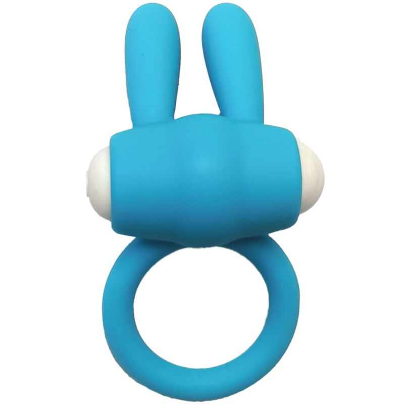 Anello vibrante in silicone azzurro MR BUNNY ARMONY