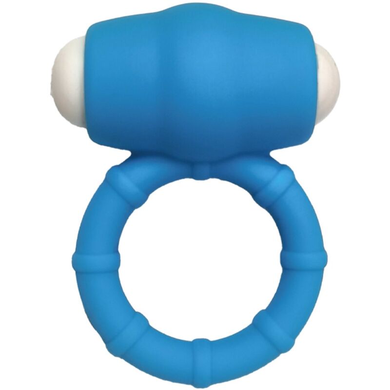 Anello vibrante per pene in silicone azzurro ARMONY