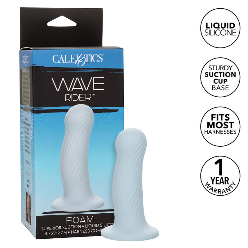 Anal plug in silicone con texture ondulata 12 cm WAVE RIDER CALEXOTICS