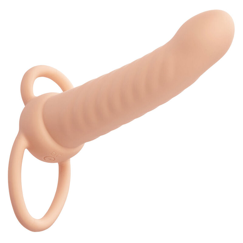 CALEXOTICS – MAXX RIBBED DUAL PENETRATOR 10 VIBRAZIONI CARNE