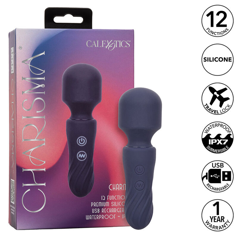 Vibratore WAND con doppio motore e 12 funzioni CHARISMA CHARM CALEXOTICS