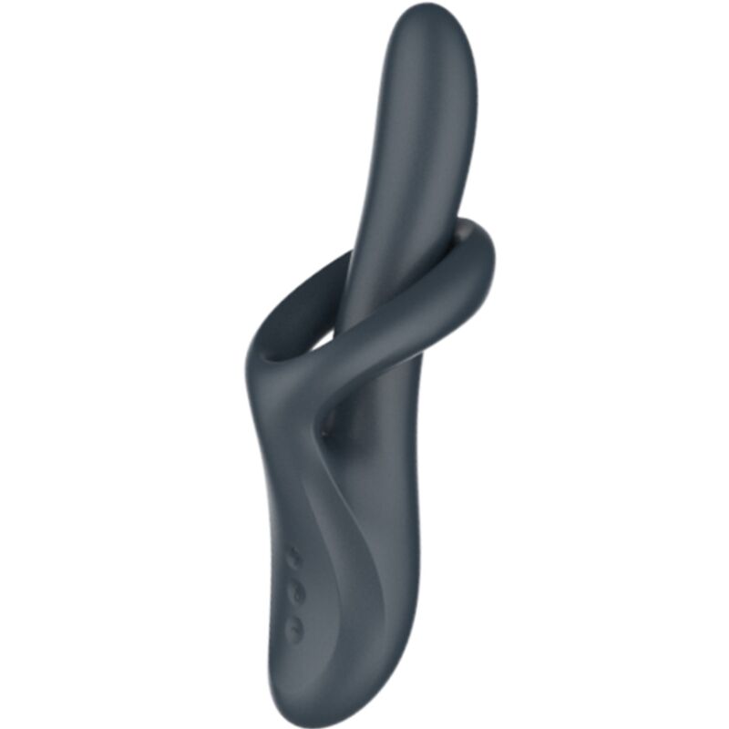 Rabbit rotante grigio con funzione di riscaldamento ‘Heat Flex 4’ SATISFYER