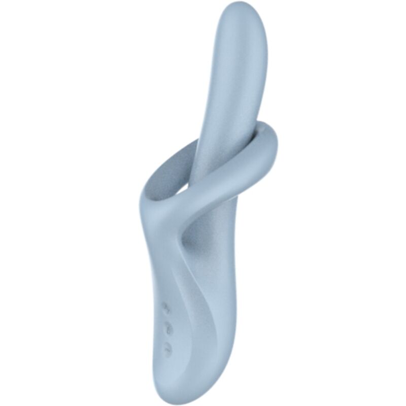 Rabbit rotante azzurro con funzione di riscaldamento ‘Heat Flex 4’ SATISFYER