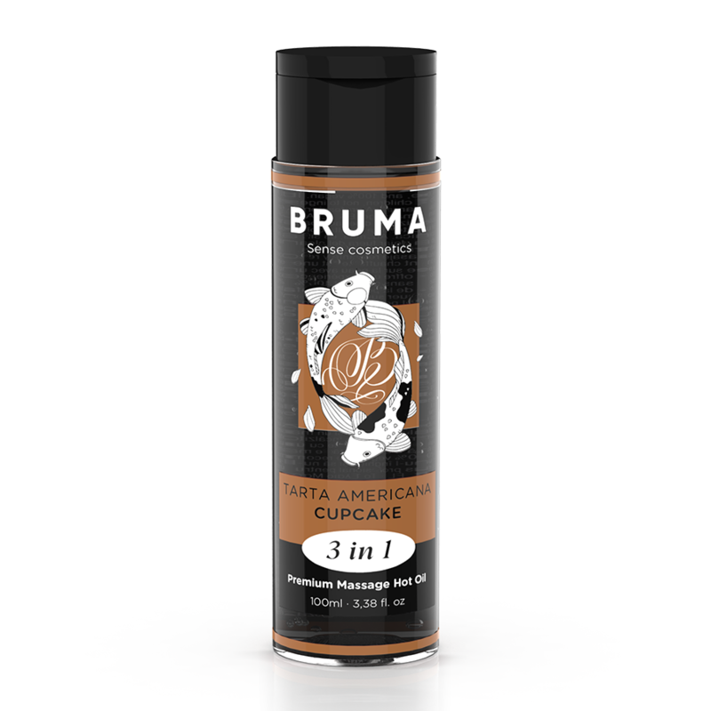 Olio da massaggio effetto calore al sapore di Cupcake 100 ml BRUMA