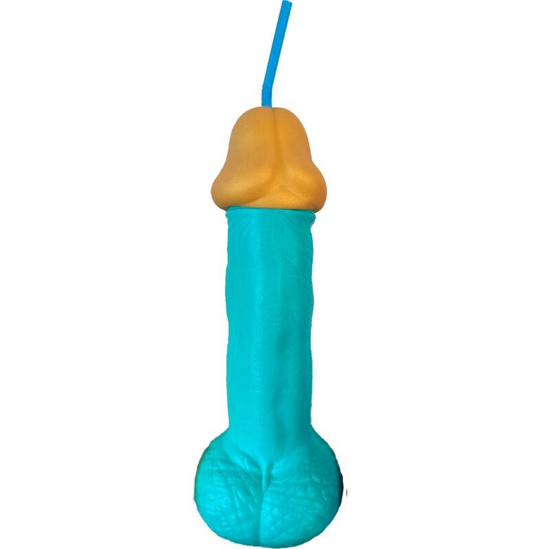 DIABLO PICANTE – VASO PENE PLASTICO AZUL