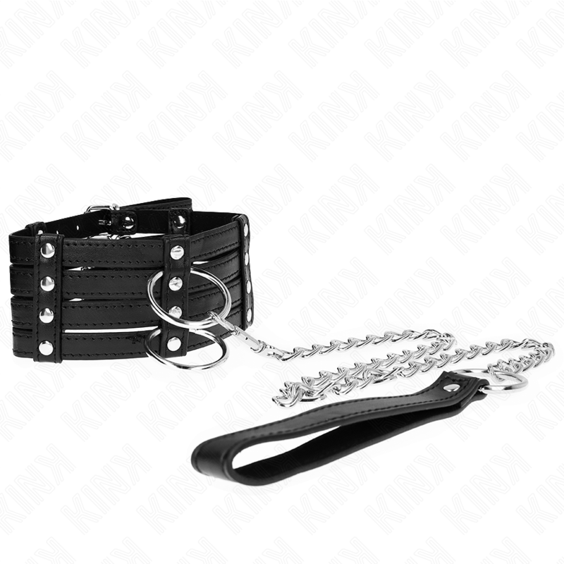 KINK – COLLANA CON CINTURA 65 CM STILE SUB REGOLABILE 35-51 CM X 7 CM