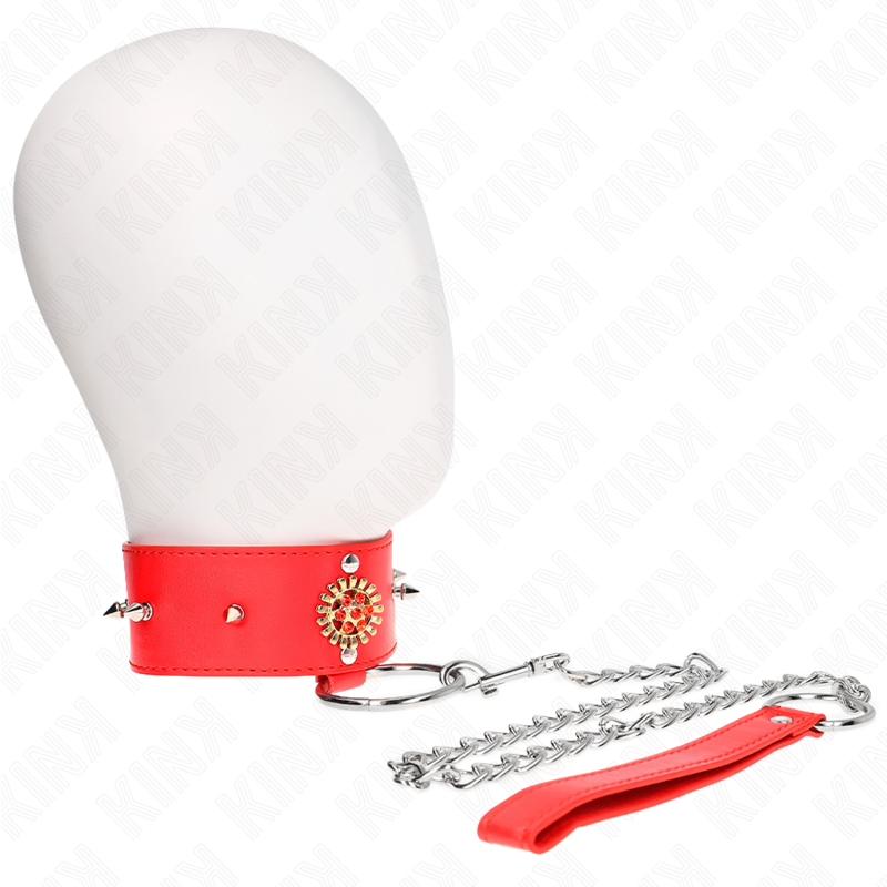 KINK – COLLANA DI DIAMANTI ROSSI CON CINTURA 65 CM REGOLABILE 35-51 CM X 7 CM