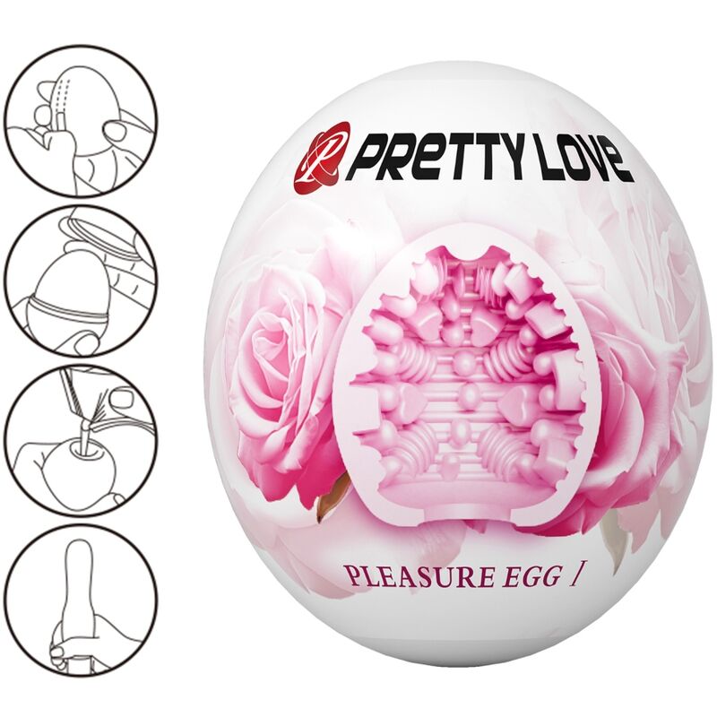 PRETTY LOVE – MASTURBATORE MASCHILE UOVO ROSA