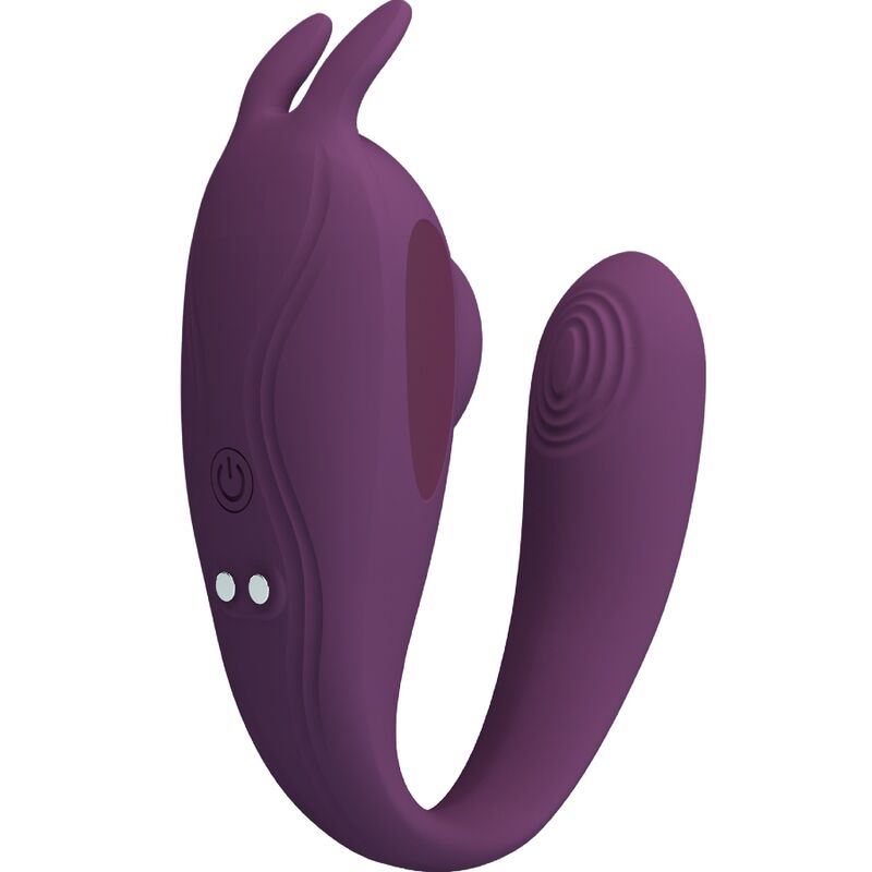 Vibratore viola per punto G con succhia clitoride ‘SHEY’ PRETTY LOVE