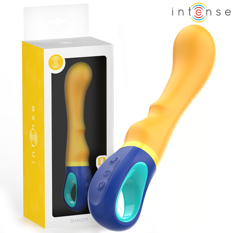 INTENSE – SHAGGY VIBRATORE G-SPOT GIALLO