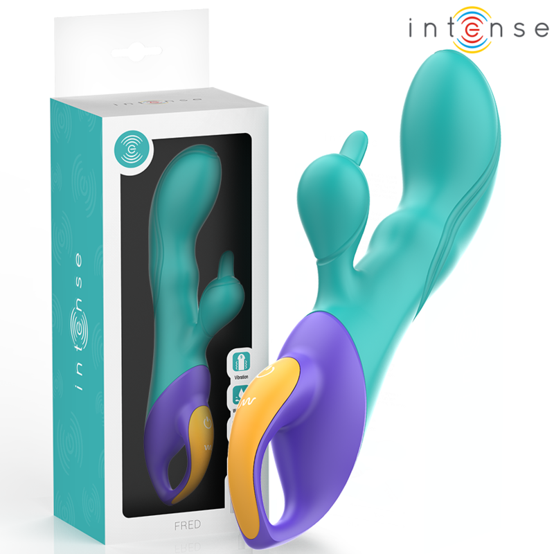 Vibratore Rabbit ricaricabile in silicone ‘FRED’ INTENSE