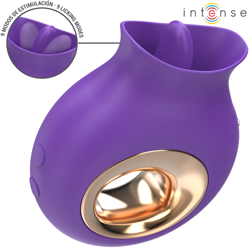 INTENSE – STIMOLATORE CLITORIDEO TULI 9 VIBRAZIONI E 9 OSCILLAZIONI VIOLA