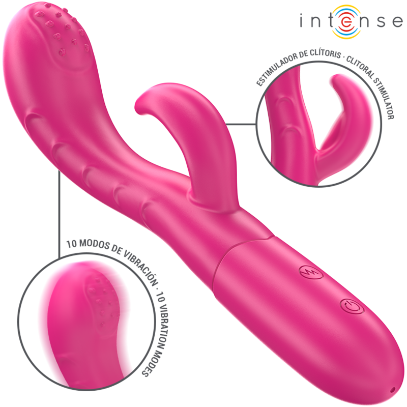 Vibratore Rabbit da 19,1 cm con lingua stimolante ‘AMARA’ INTENSE