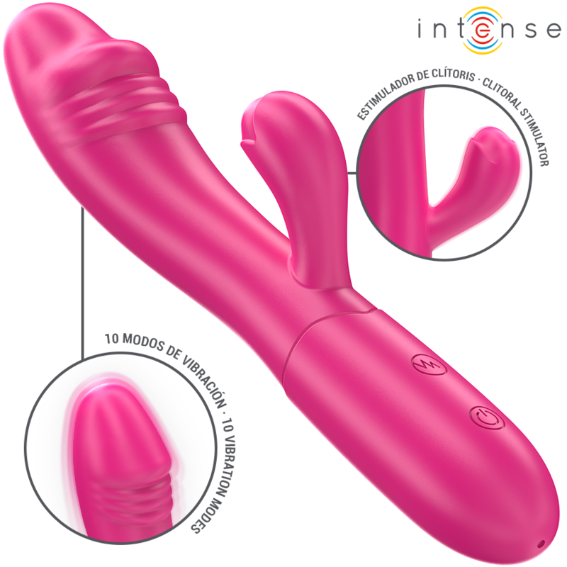 Vibratore rabbit rosa flessibile ricaricabile ‘IVY’ INTENSE