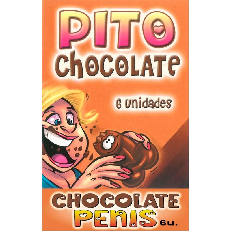 Scatola con 6 Cioccolatini a forma di Pene DIABLO PICANTE