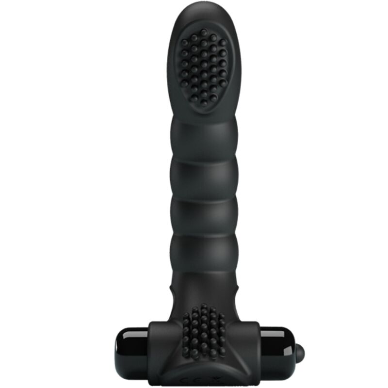 Vibratore da dito in silicone nero ‘ALEXANDER’ PRETTY LOVE