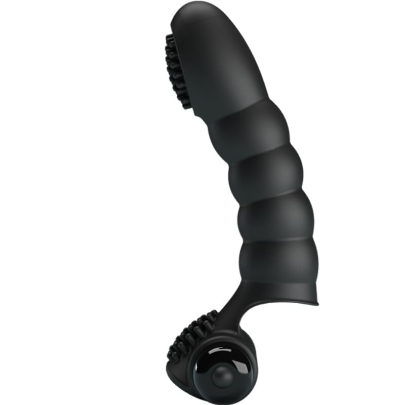 Vibratore da dito in silicone nero ‘ALEXANDER’ PRETTY LOVE