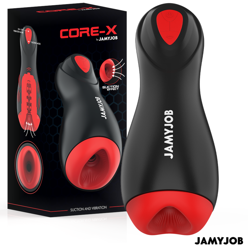 Masturbatore automatico vibrante e aspirante CORE-X JAMYJOB