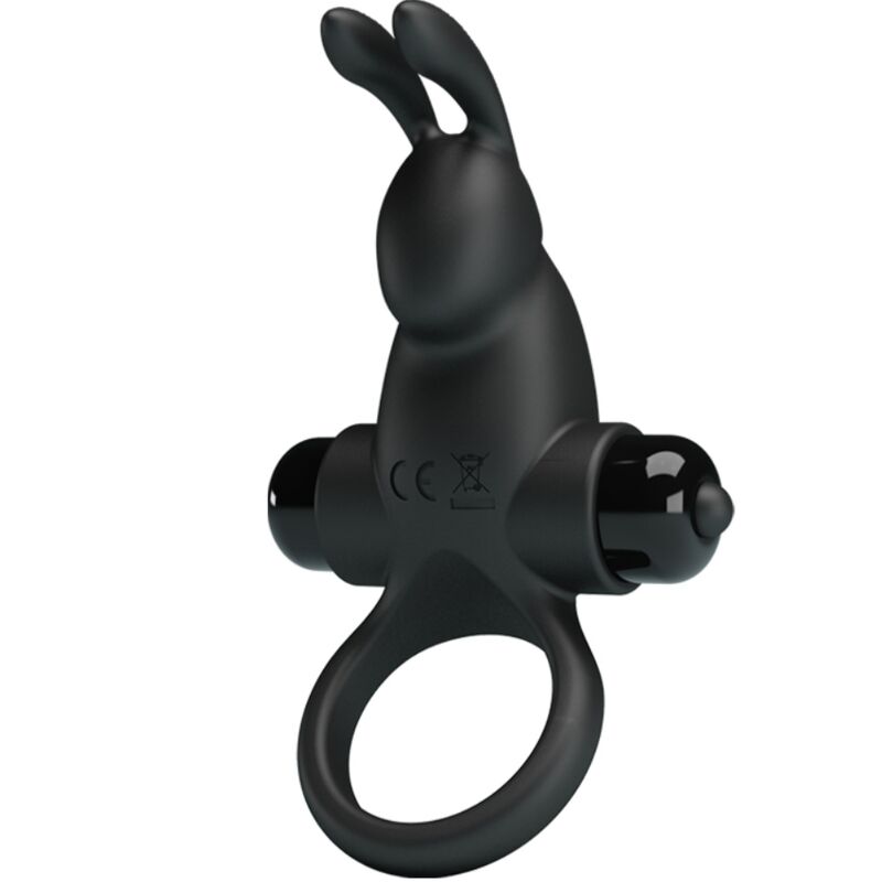 Anello vibrante per pene in silicone con rabbit per il clitoride PRETTY LOVE