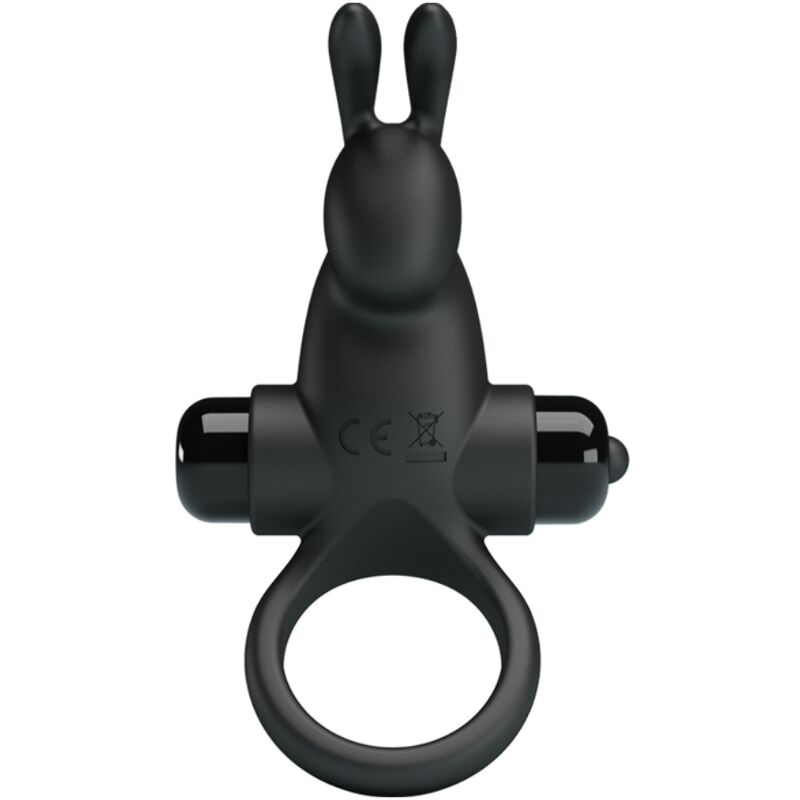 Anello vibrante per pene in silicone con rabbit per il clitoride PRETTY LOVE